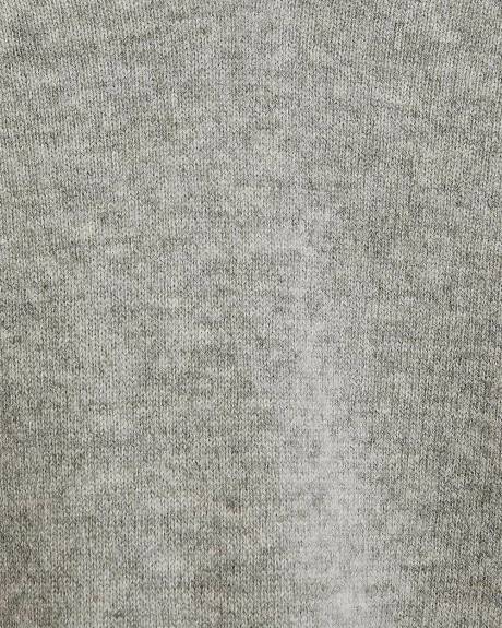 Merino Wool V-Neck Drop Shoulder Sweater