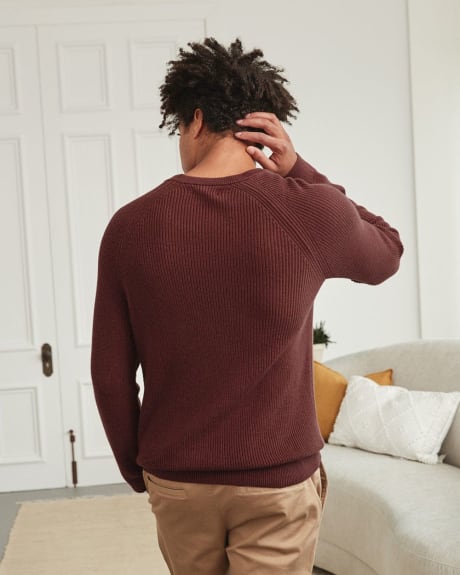 Essential Crew Neck Solid Knit Sweater