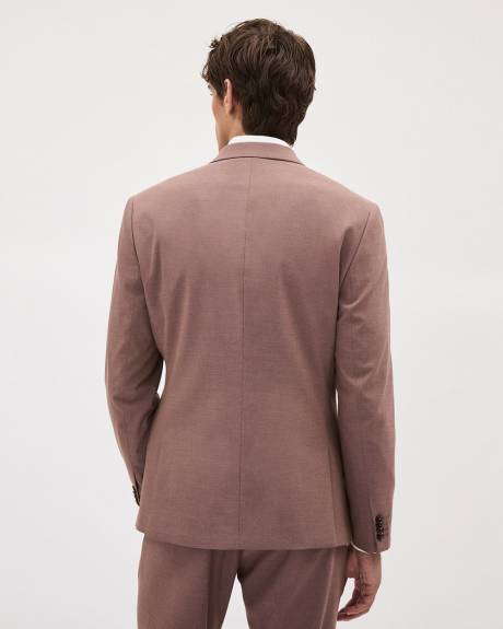 Slim-Fit Burgundy Suit Blazer