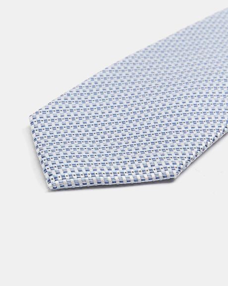 Regular Light Blue Textured Silk Tie