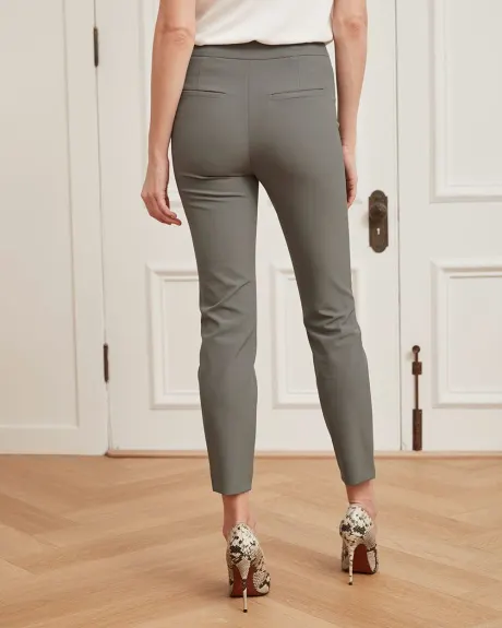 Pantalon Taille Mi-Haute à Jambe Étroite - 28"