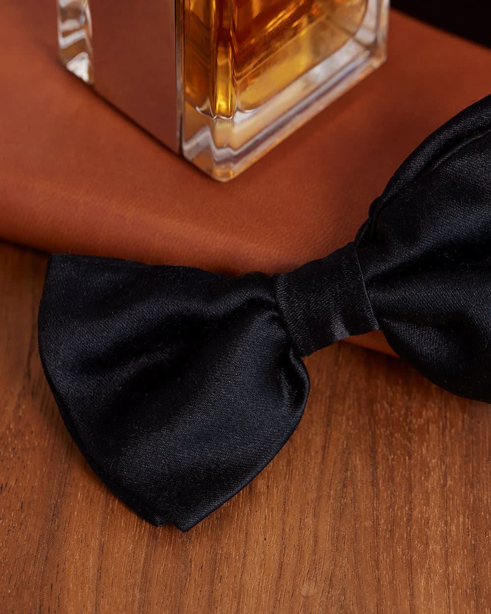 large silk bow tie