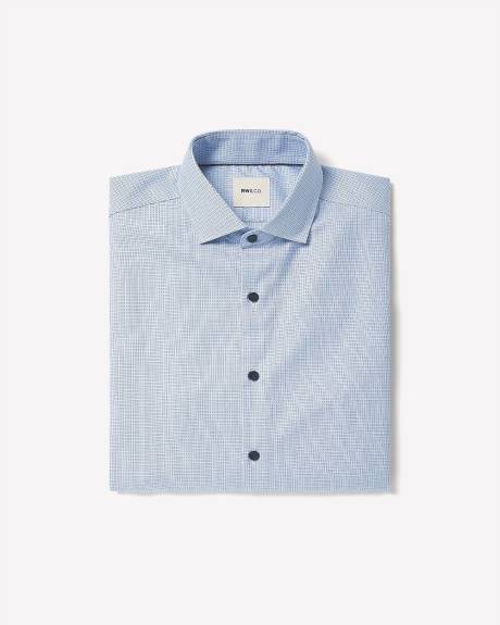Light Blue Slim-Fit Dobby Dress Shirt