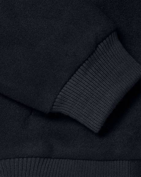 Wool-Blend Bomber Jacket