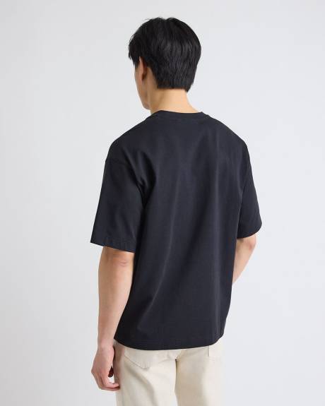 Heavy Oversized Short-Sleeve Crew-Neck Tee