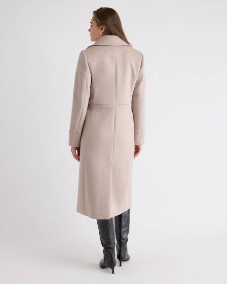 Wool-Cashmere Blend Double-Breasted Coat