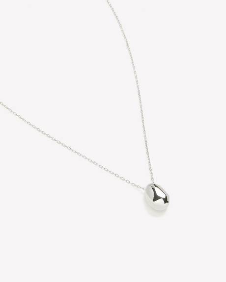 Long Necklace with Sculptural Pendant