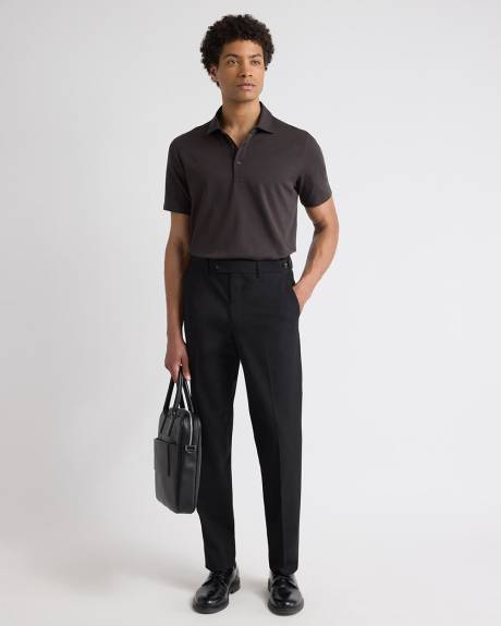 Black Tailored-Fit Essential Pant