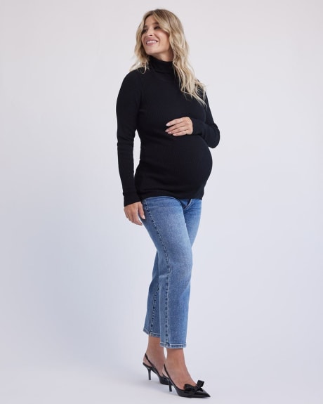 Long-Sleeve Turtleneck Sweater - Thyme Maternity