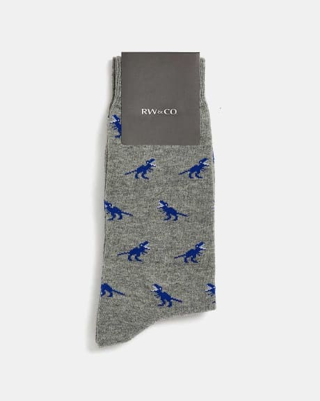 Blue Dinosaur Socks