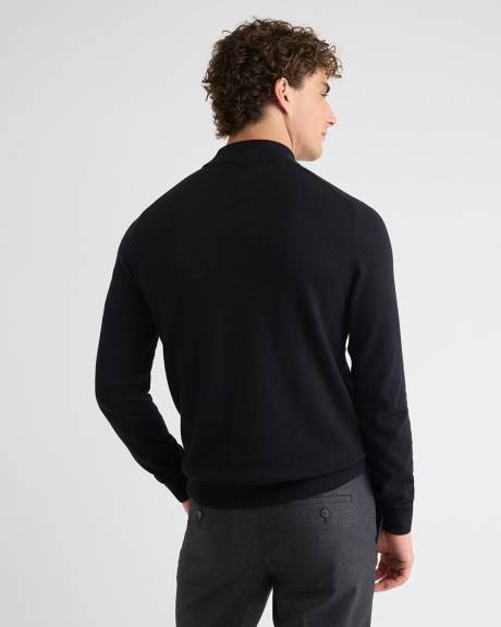 Long-Sleeve Mock-Neck Sweater