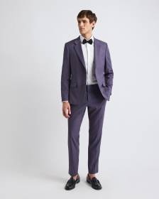 Slim-Fit Dark Violet Suit Pant