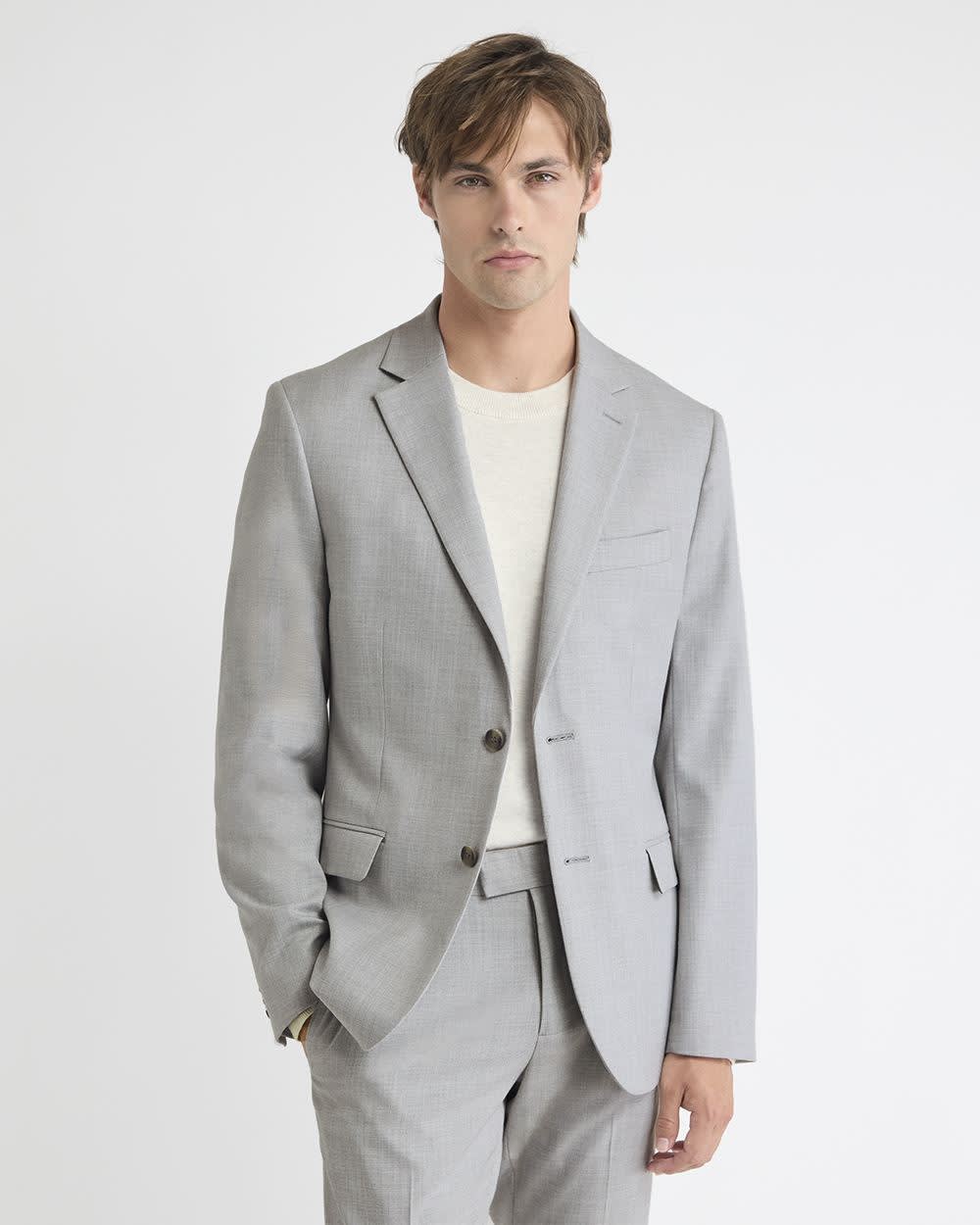 Grey suit blazer Clearance