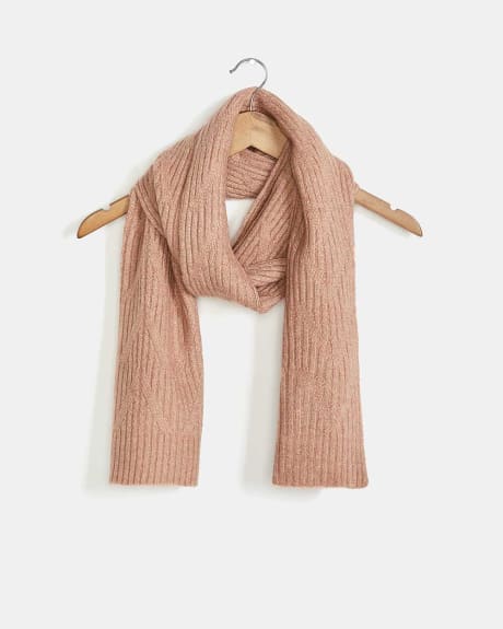 Ribbed Knitted Scarf
