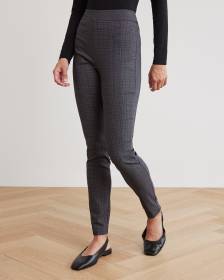 J.Jill Ponte Leggings Womens Medium M Gray Mid Rise Slim Fit Pants