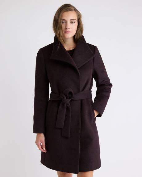Wool-Blend Winter Coat with Polyfill Lining