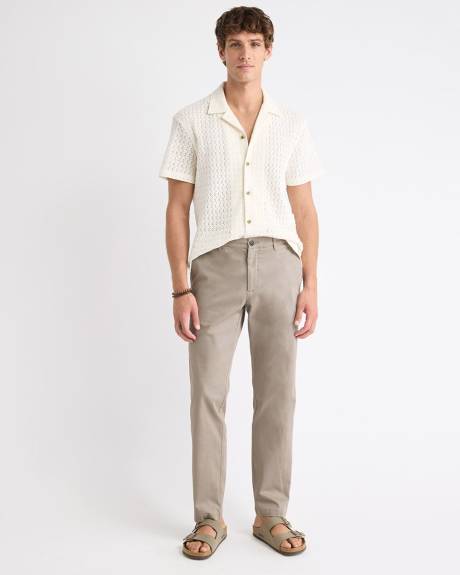 Pantalon Chino Ultra-Extensible à Coupe Étroite