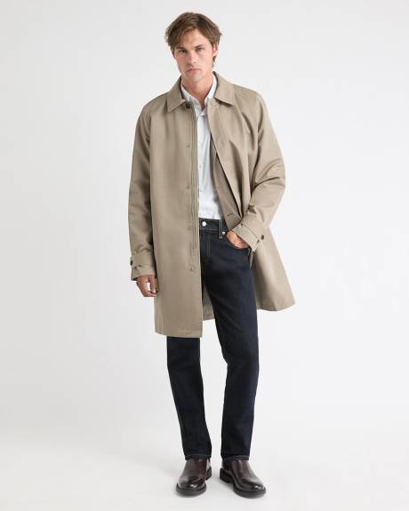 Classic Mackintosh Coat with Shirt Collar