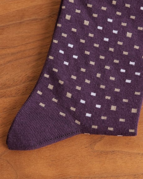 Socks with Square Dots