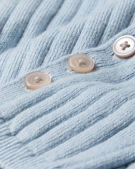 Pull &agrave; Manches Longues avec Boutons et Col V