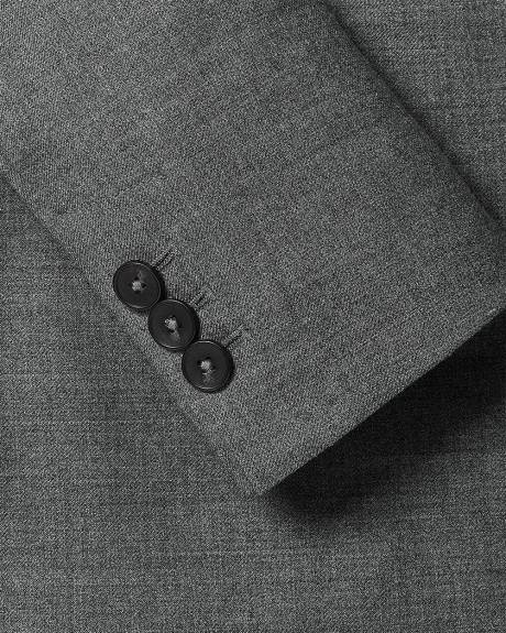 Wool-Blend Double-Breasted Hourglass Blazer