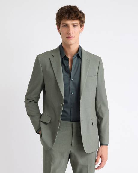 Slim-Fit Green Suit Blazer