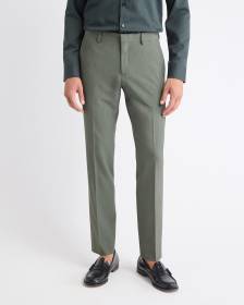 Slim-Fit Green Suit Pant