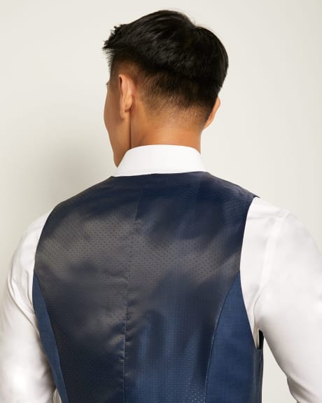 Tailored Fit Navy Wool Vest