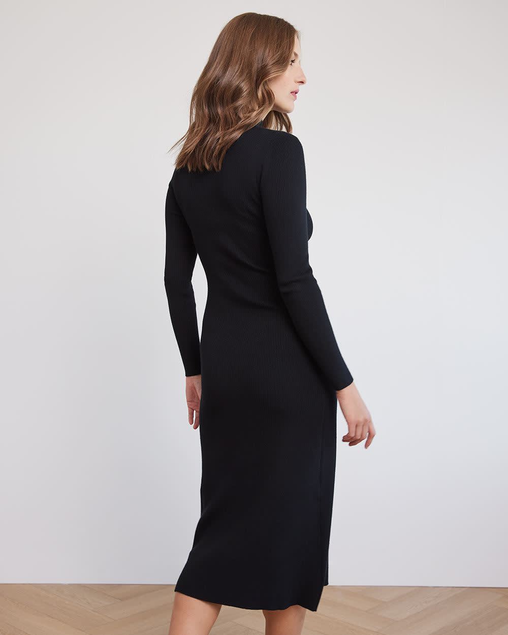 Black Rib Tie Shoulder Bodycon Dress – LA CHIC PICK