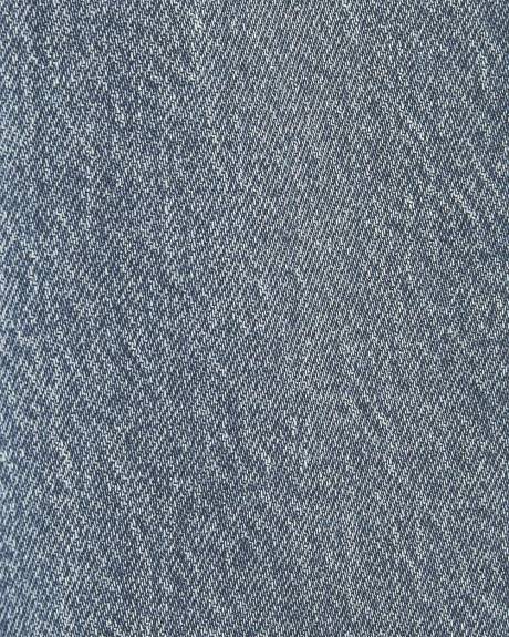 Long Mid-Rise Wide-Leg Jeans