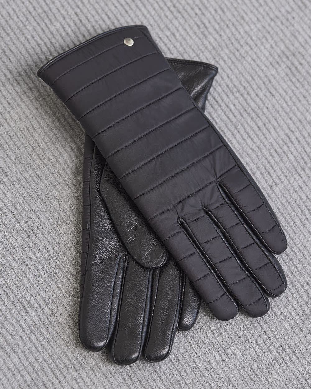 Quilted Gloves with Leather Palms RW&CO.