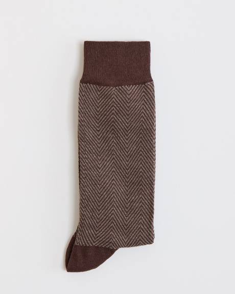 Geo Zigzag Socks