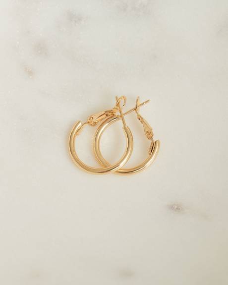 14K Gold-Plated Hoop Earrings
