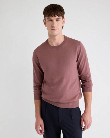 Long-Sleeve Crew-Neck Sweater