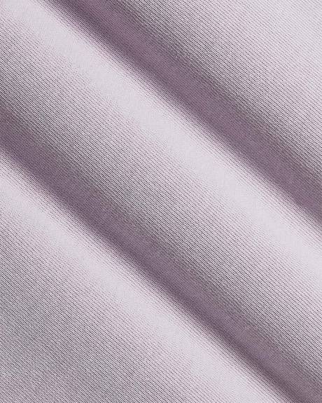 T-Shirt Ample &agrave; Manches Courtes et Col Rond