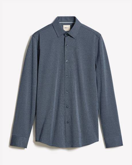 Chemise Habillée Style Tricot à Coupe Étroite