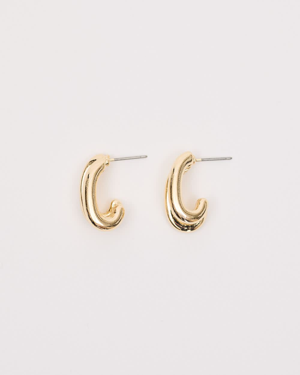 Small Double Hoops