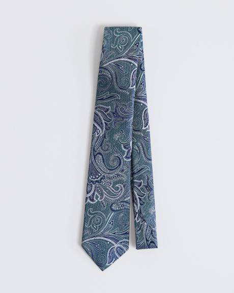 Regular Tie with Paisley Pattern