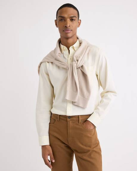 Long-Sleeve Textured Shirt