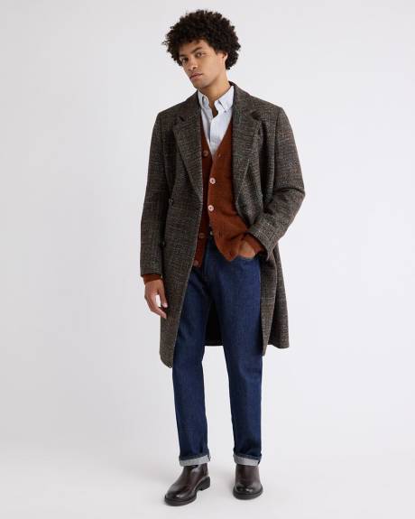 Classic Double-Breasted Bouclé Coat