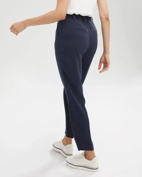 High-Waist Tapered Pant with Elastic Back