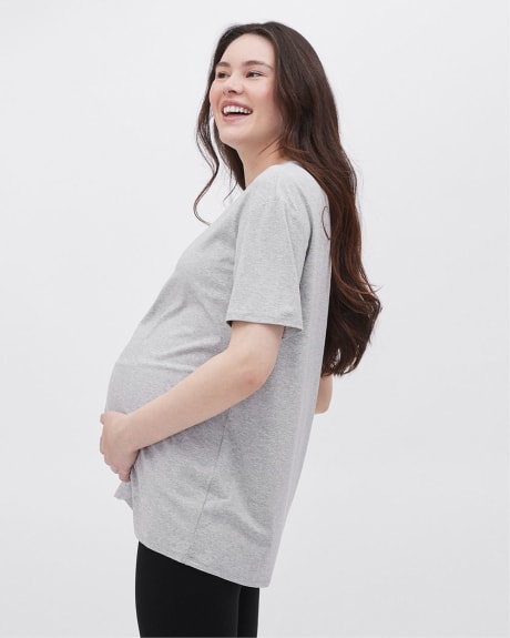 Relaxed-Fit Short-Sleeve Tee - Thyme Maternity