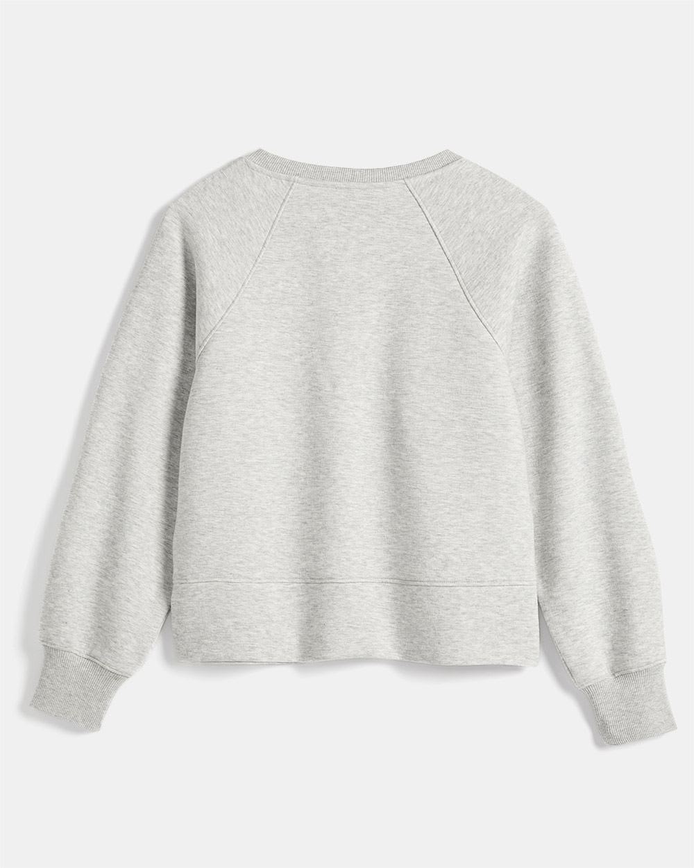 Double-Knit Raglan Sleeve Lounge Sweatshirt