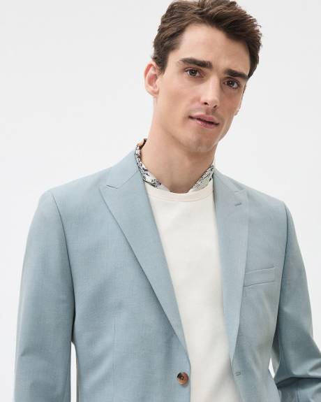 Tailored-Fit Blue Suit Blazer