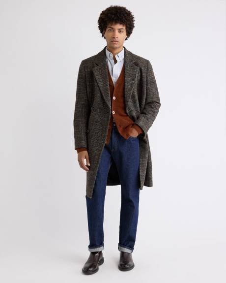 Alpaca-Blend Grandpa Cardigan