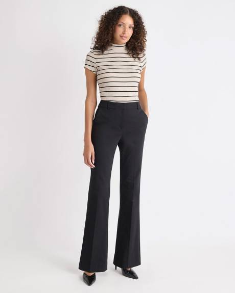 Limitless Black High-Rise Long-Flare-Leg Pant