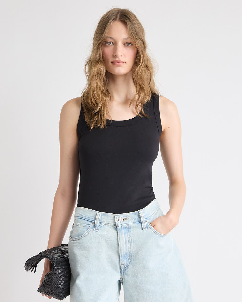 新品 25SS W WRAP SHIRT CAMISOLE Solid Scoop-Neck Cami with Wide Straps | RW&CO.