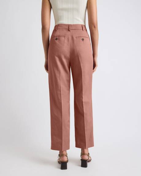 Russet Tapered-Leg High-Rise Pant