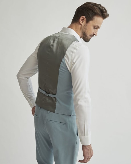 Solid Stretch Suit Vest