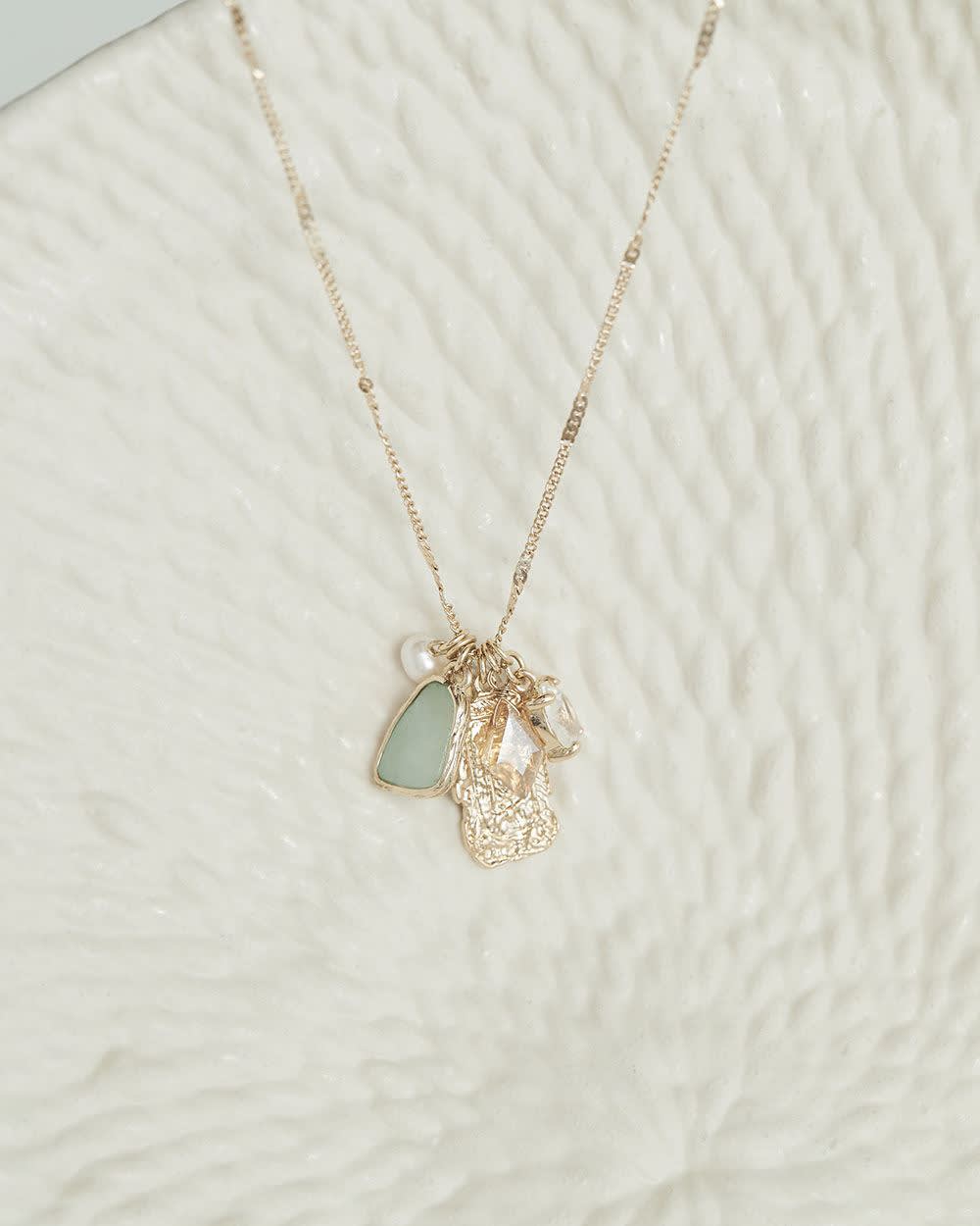 Short Necklace with Multiple Pendants RW&CO.